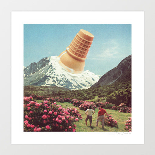 Ice Cream Peak - Mountain Meltdown' Art Print by Vertigo Artography |