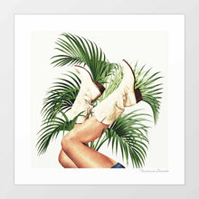 Load image into Gallery viewer, 'These Boots - Palm Leaves' Art Print by Vertigo Artography
