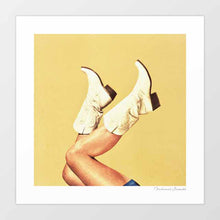 Load image into Gallery viewer, 'These Boots - Yellow' Art Print by Vertigo Artography