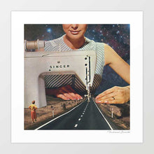 Load image into Gallery viewer, The making of the Lindis Pass highway with a 1960's sewing machine, celebrating women.