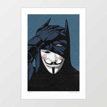 Load image into Gallery viewer, 'V for Bat' Art Print by Vertigo Artography