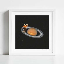 Load image into Gallery viewer, 'Saturn skating' Art Print by Vertigo Artography