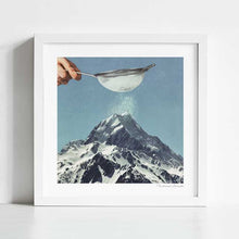 Load image into Gallery viewer, Adding the final baking flourish of icing sugar to the mountain top of Aoraki, Mount Cook New Zealand.
