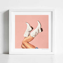 Load image into Gallery viewer, 'These Boots - Peach' Art Print by Vertigo Artography