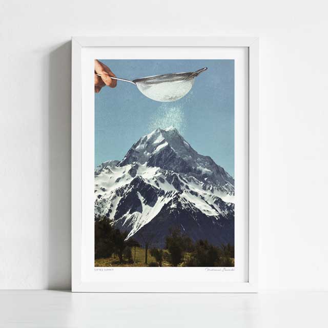 Sifted Summit Art Print by Vertigo Artography | Vintage Kitchen Wall A