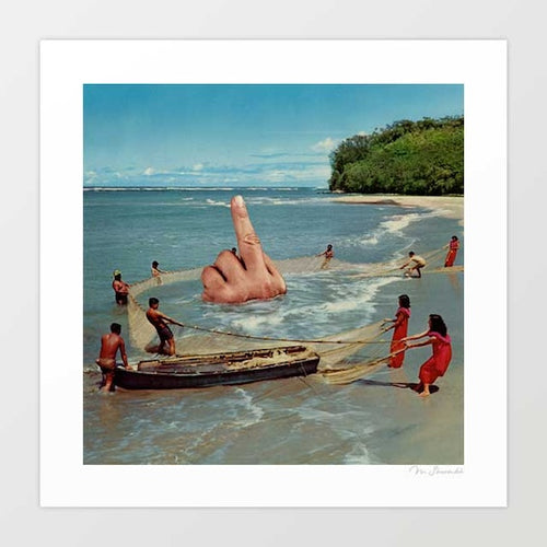 'Fish Fingers' Art Print by Vertigo Artography