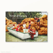 Load image into Gallery viewer, 2027 Collage Art Wall Calendar by Vertigo Artography | A3 Surreal Art Calendar | Aesthetic 2027 Wall Planner | Unique Christmas Gift
