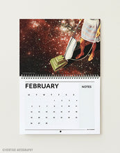 Load image into Gallery viewer, 2027 Collage Art Wall Calendar by Vertigo Artography | A3 Surreal Art Calendar | Aesthetic 2027 Wall Planner | Unique Christmas Gift