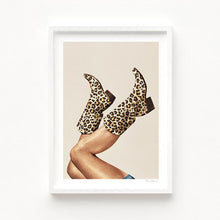Load image into Gallery viewer, Discover &#39;These Boots Leopard Print&#39; - a captivating artwork blending fashion and artistry. Bold leopard print meets footwear in a stunning visual narrative. Explore untamed elegance and fierce style. Click to experience more