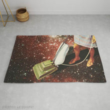 Load image into Gallery viewer, Surreal art print area rug by Vertigo Artography — velvet-touch chenille floor rug with bold all-over print design for creative living spaces