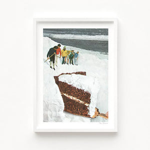 'Glacier Calving Cake' Art Print by Vertigo Artography