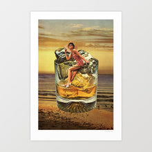 Charger l&#39;image dans la galerie, &#39;Roxanne on the rocks - Whiskey sunset&#39; Art Print by Vertigo Artography