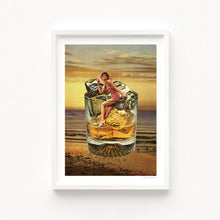 Cargar imagen en el visor de la galería, &#39;Roxanne on the rocks - Whiskey sunset&#39; Art Print by Vertigo Artography