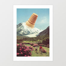 Cargar imagen en el visor de la galería, &#39;Ice Cream Peak - Mountain Meltdown&#39; Art Print by Vertigo Artography