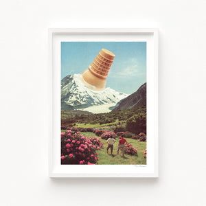 'Ice Cream Peak - Mountain Meltdown' Art Print by Vertigo Artography