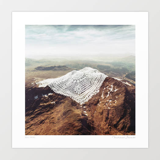'Doily Peaks' Art Print by Vertigo Artography