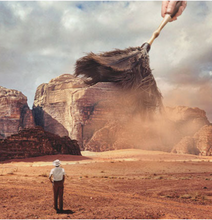 Charger l'image dans la galerie, 'Desert Feather Duster' Art Print by Vertigo Artography | Surreal Middle East Desert Landscape Mother Earth Cleaning Epic Cinematic Wall Art