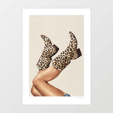 Load image into Gallery viewer, 'These Boots - Leopard Print' Art Print by Vertigo Artography