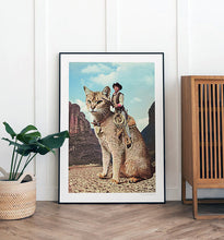 Load image into Gallery viewer, &#39;Cat Lone Ranger&#39; Art Print by Vertigo Artography