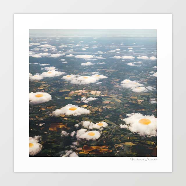 'Eggy clouds' Art Print by Vertigo Artography