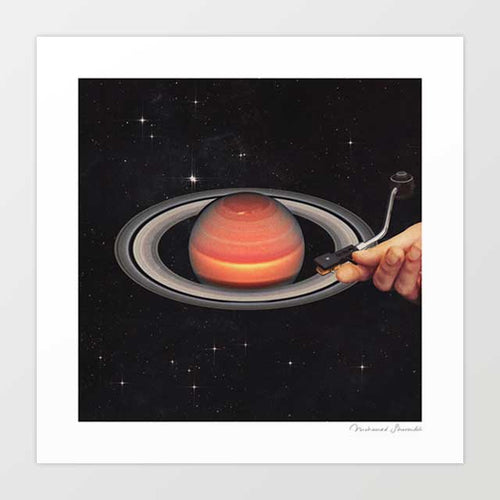 'Galactic DJ' Art Print by Vertigo Artography