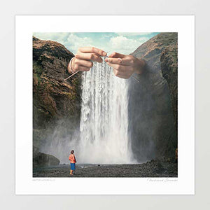 'Knitted Waterfall' Art Print by Vertigo Artography