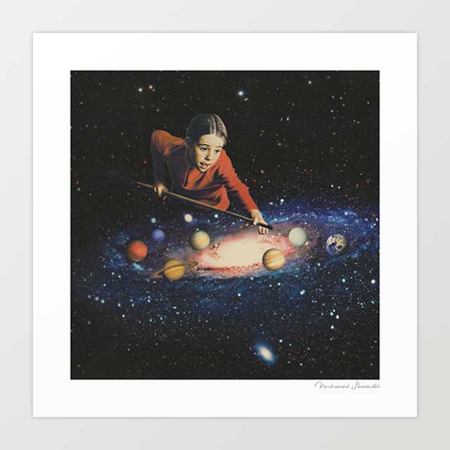 'Space pool' Art Print by Vertigo Artography
