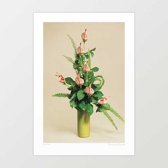 'F U Bouquet' Art Print by Vertigo Artography