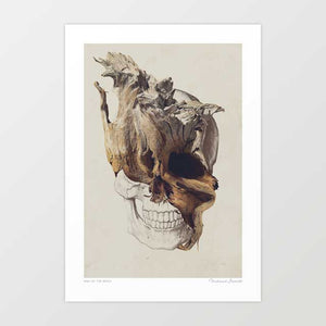 'Skull - High By The Beach' Art Print by Vertigo Artography