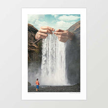 Cargar imagen en el visor de la galería, &#39;Knitted Waterfall&#39; Art Print by Vertigo Artography