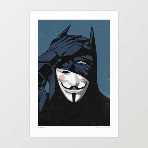 'V for Bat' Art Print by Vertigo Artography