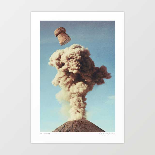 'Volcanic pop' Art Print by Vertigo Artography