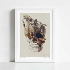 'Skull - High By The Beach' Art Print by Vertigo Artography