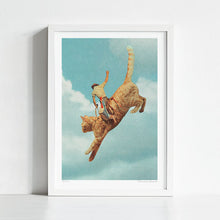 Load image into Gallery viewer, &#39;Meehaw - Rodeo Cat&#39; Art Print by Vertigo Artography