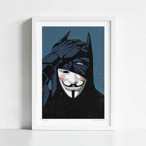 'V for Bat' Art Print by Vertigo Artography