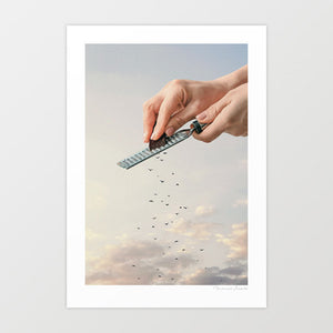 'Garnished Flock' Art Print by Vertigo Artography